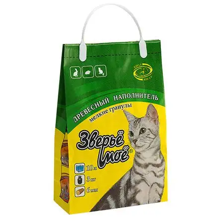 Купить Зверье Мое Наполнитель для кошек древесный, мелкие гранулы