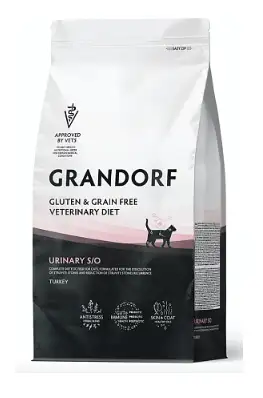 Купить grandorf veterinary diet cat urinary s/o полнорационный диетический сухой корм для кошек при мочекаменной болезни срок годности до 22.11.26