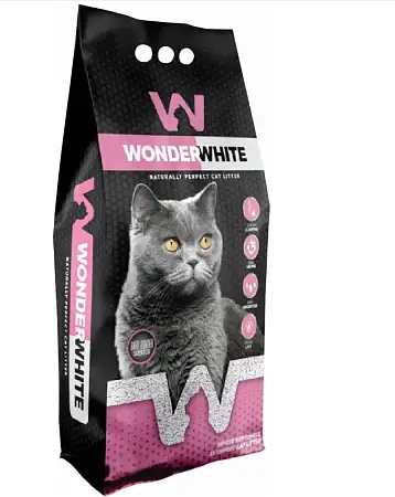Купить wonder white наполнитель для кошек комкующийся с ароматом детской присыпки