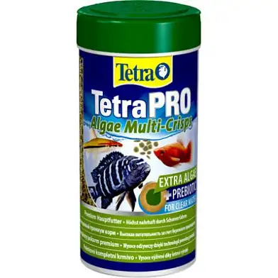 Tetra Pro Algae растительный корм для всех видов рыб, с высоким содержанием спирулины, чипсы