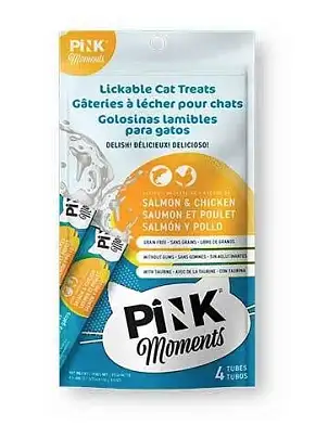 Pink moments пюре для кошек из филе лосося и курицы с тунцом