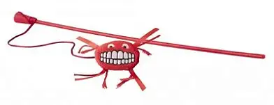 Rogz дразнилка для кошек Flossy Grinz с кошачьей мятой, красная