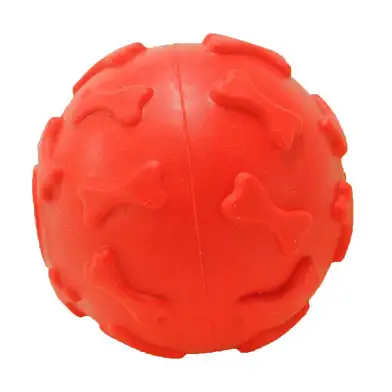 Homepet TPR игрушка для собак мяч с рисунком косточки с пищалкой