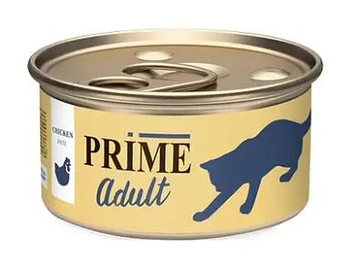 Prime консервы для взрослых кошек паштет с курицей