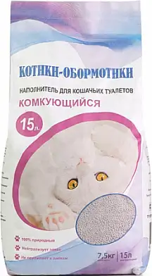 Котики Обормотики Наполнитель для кошек комкующийся